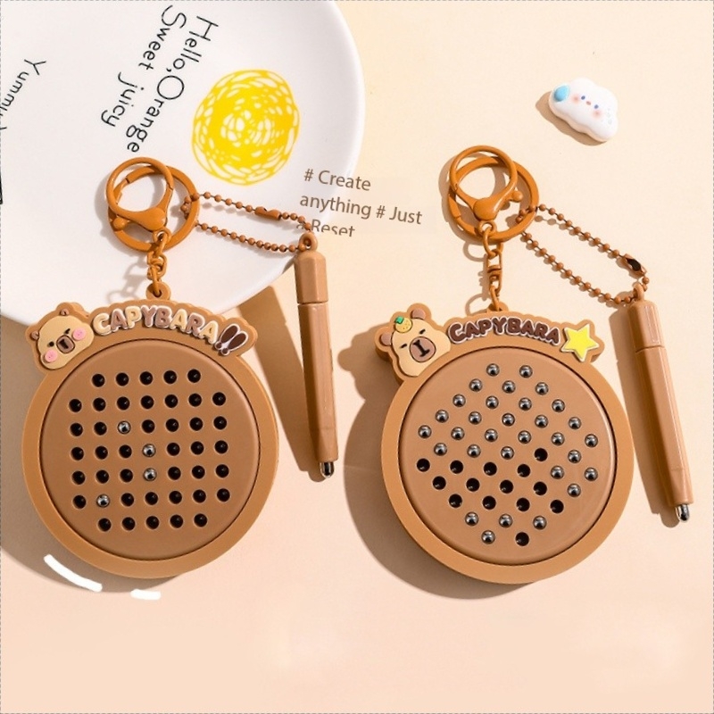 Women Accessories Drawing - Cartoon Kapibala Magnetic Steel Ball Drawing