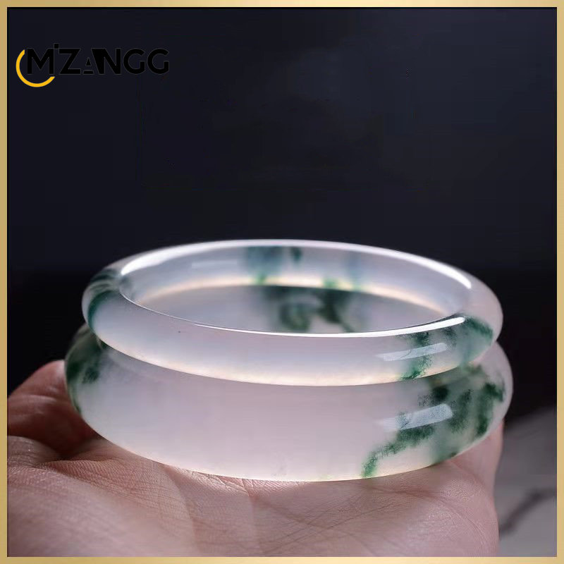 Women Accessories For Hand - Natural Green Jadeite Bangle Jade Bracelet