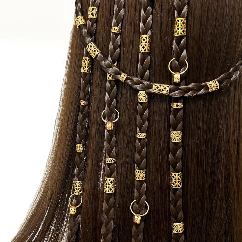 Women Accessories Combo Gift - 80pcs Alloy Dreadlock Hair Beads Stylish