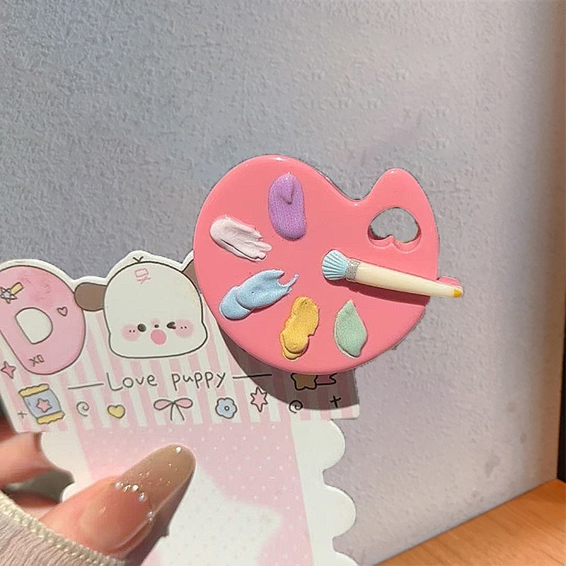 Palette Hair Clip Cute Simulat - đánh giá và giá Women Accessories Drawing