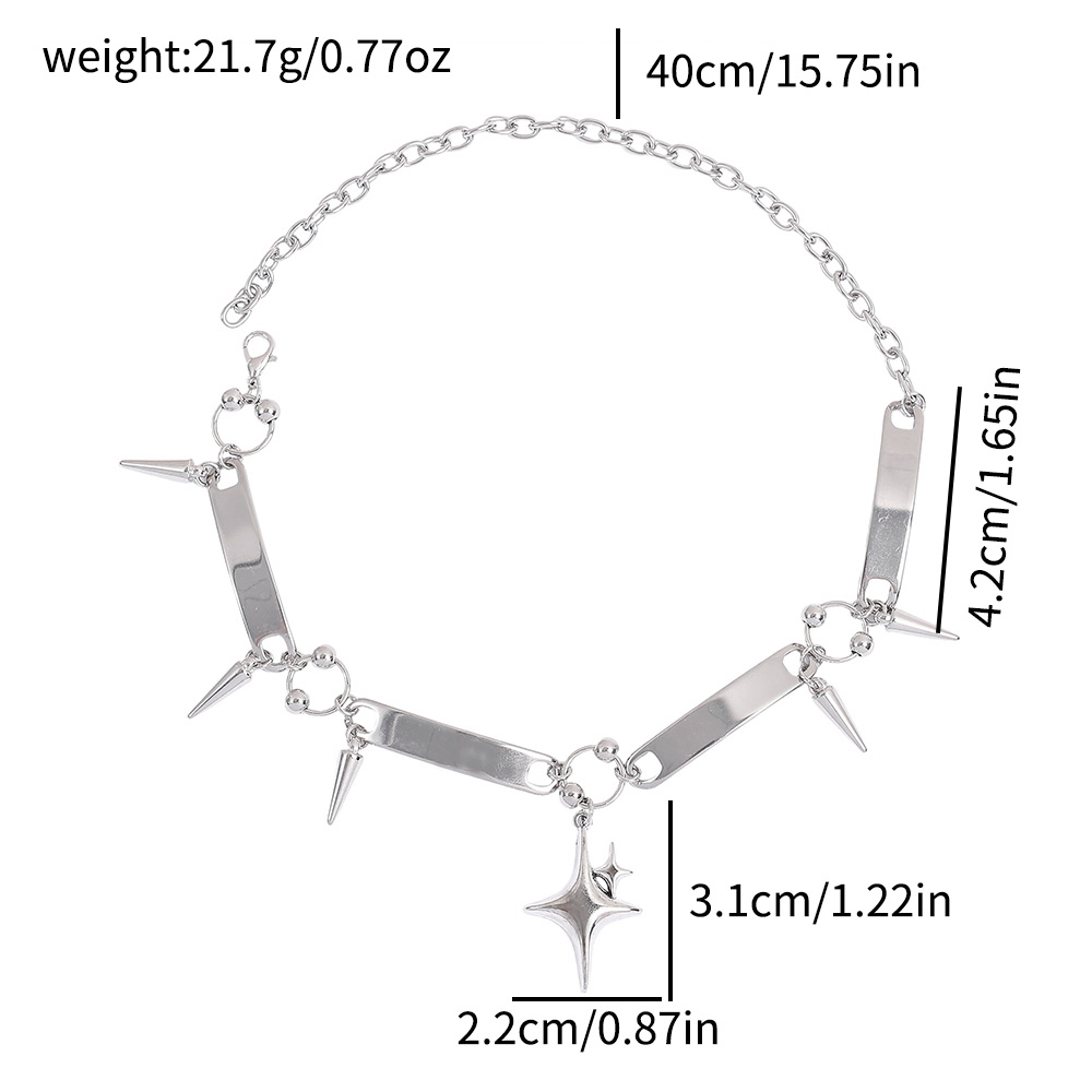 Punk Star Riveted Choker,Rock  - đánh giá và giá Women'S Accessories Designer