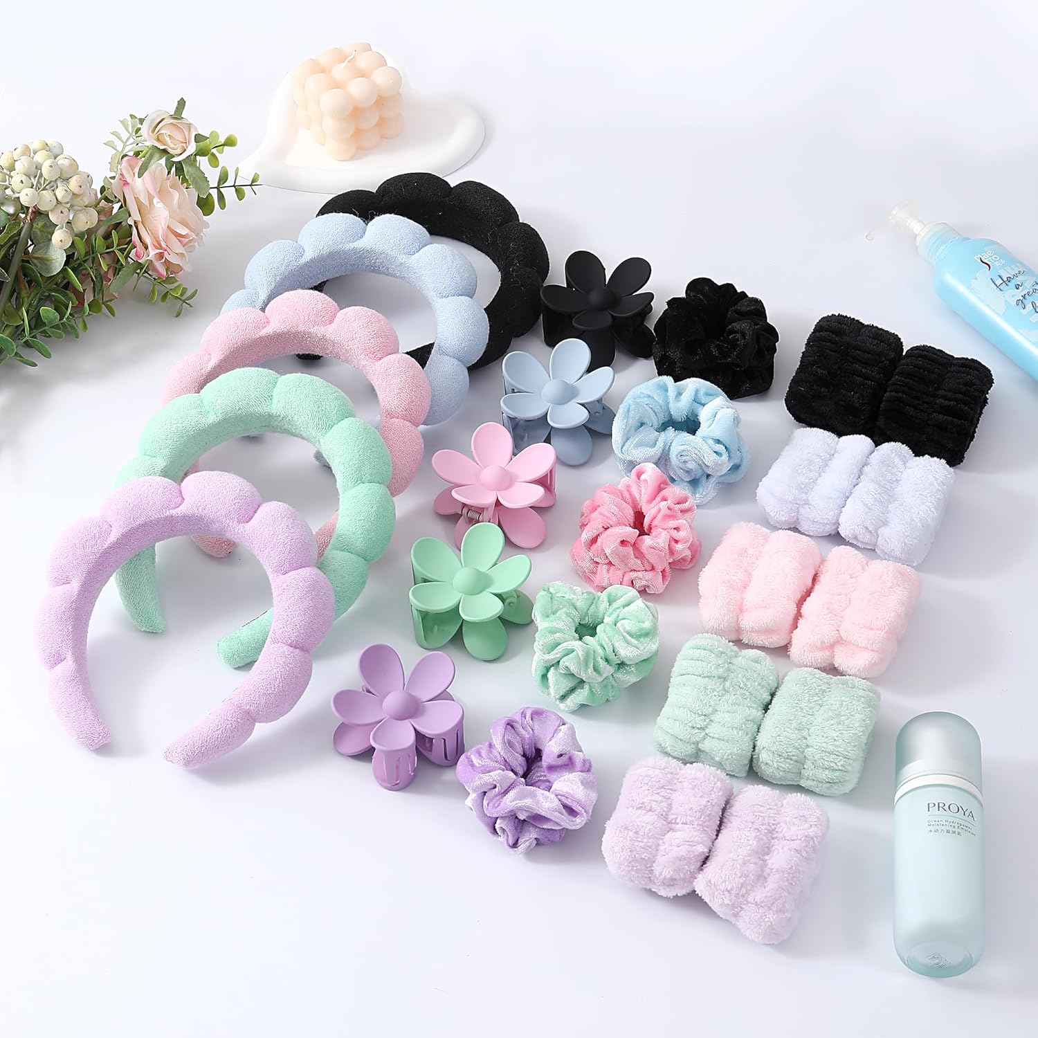 6pcs Headbands Wristband Set f - đánh giá và giá Women Accessories Combo Gift