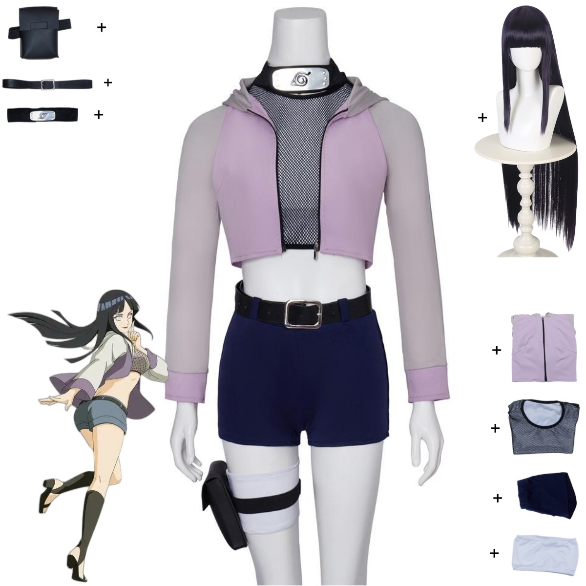 Anime Hyuga Hinata Cosplay Cos - đánh giá và giá Women Accessories Bag