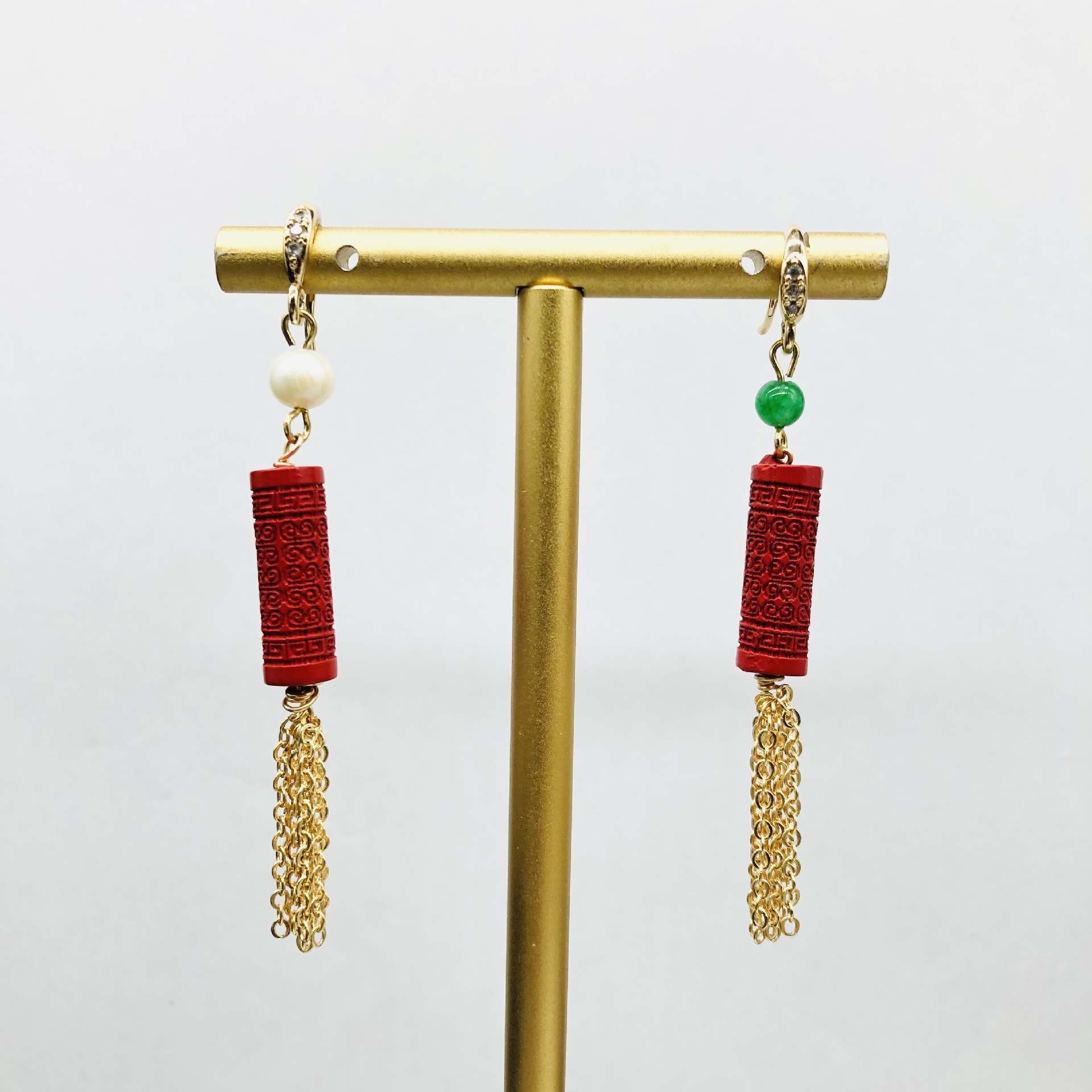AB cinnabar fringed earrings o - đánh giá và giá Women'S Accessories Manufacturers