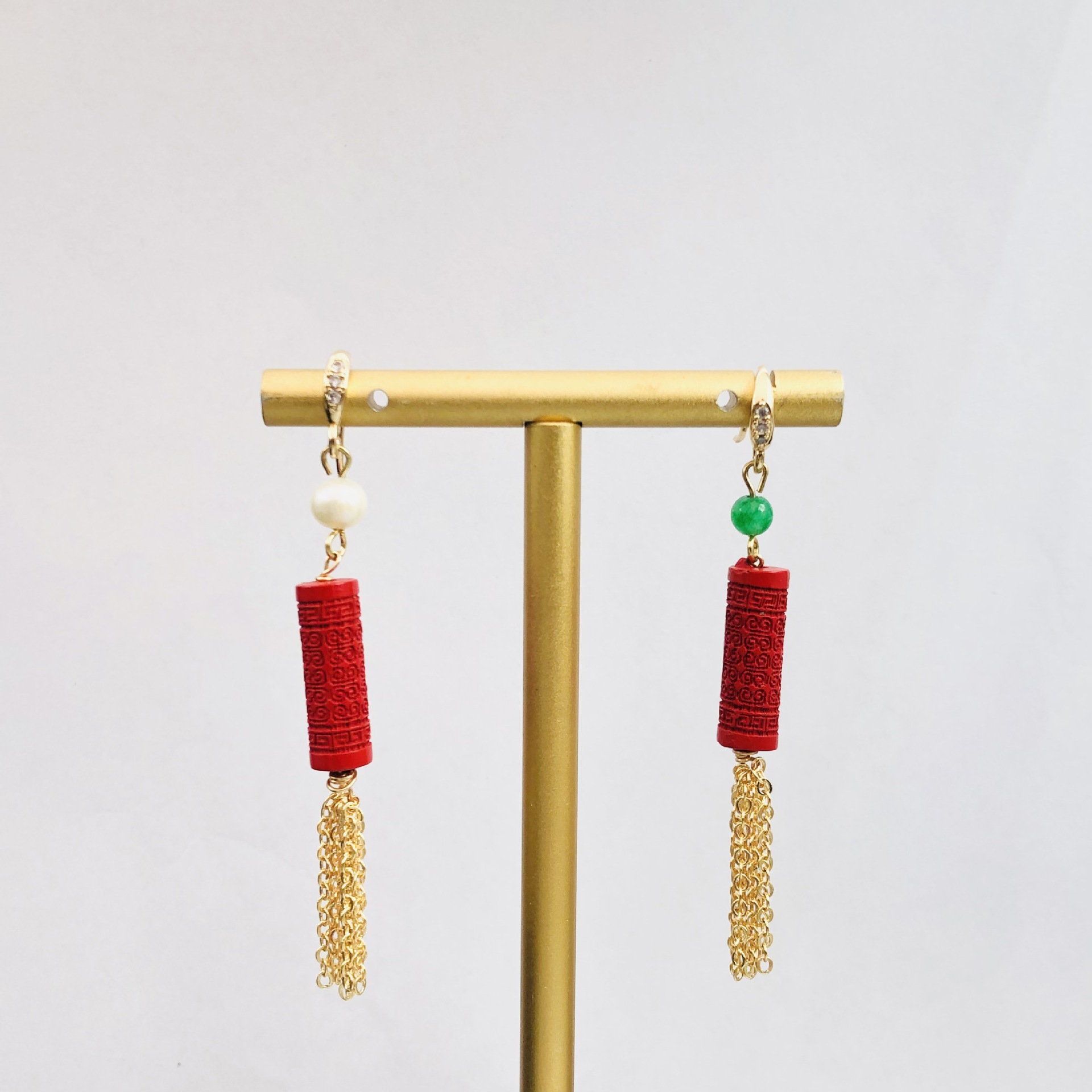 AB cinnabar fringed earrings o - đánh giá và giá Women'S Accessories Manufacturers