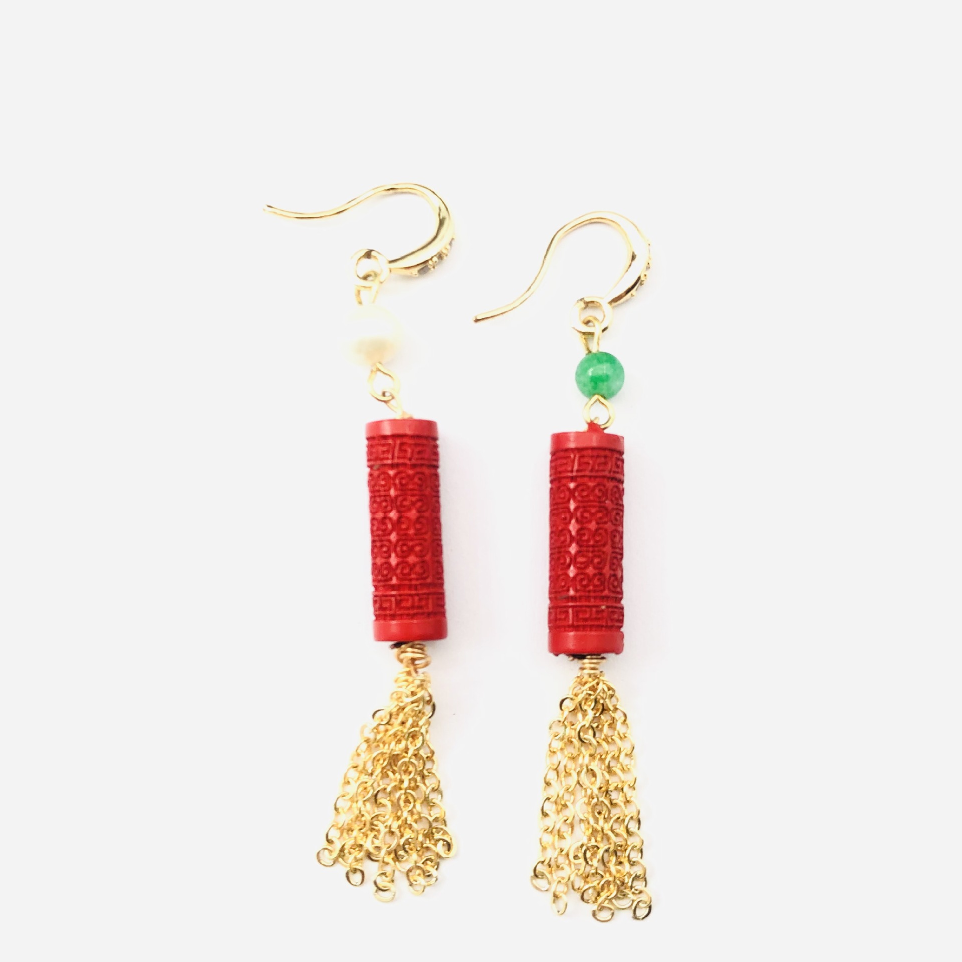 AB cinnabar fringed earrings o - đánh giá và giá Women'S Accessories Manufacturers