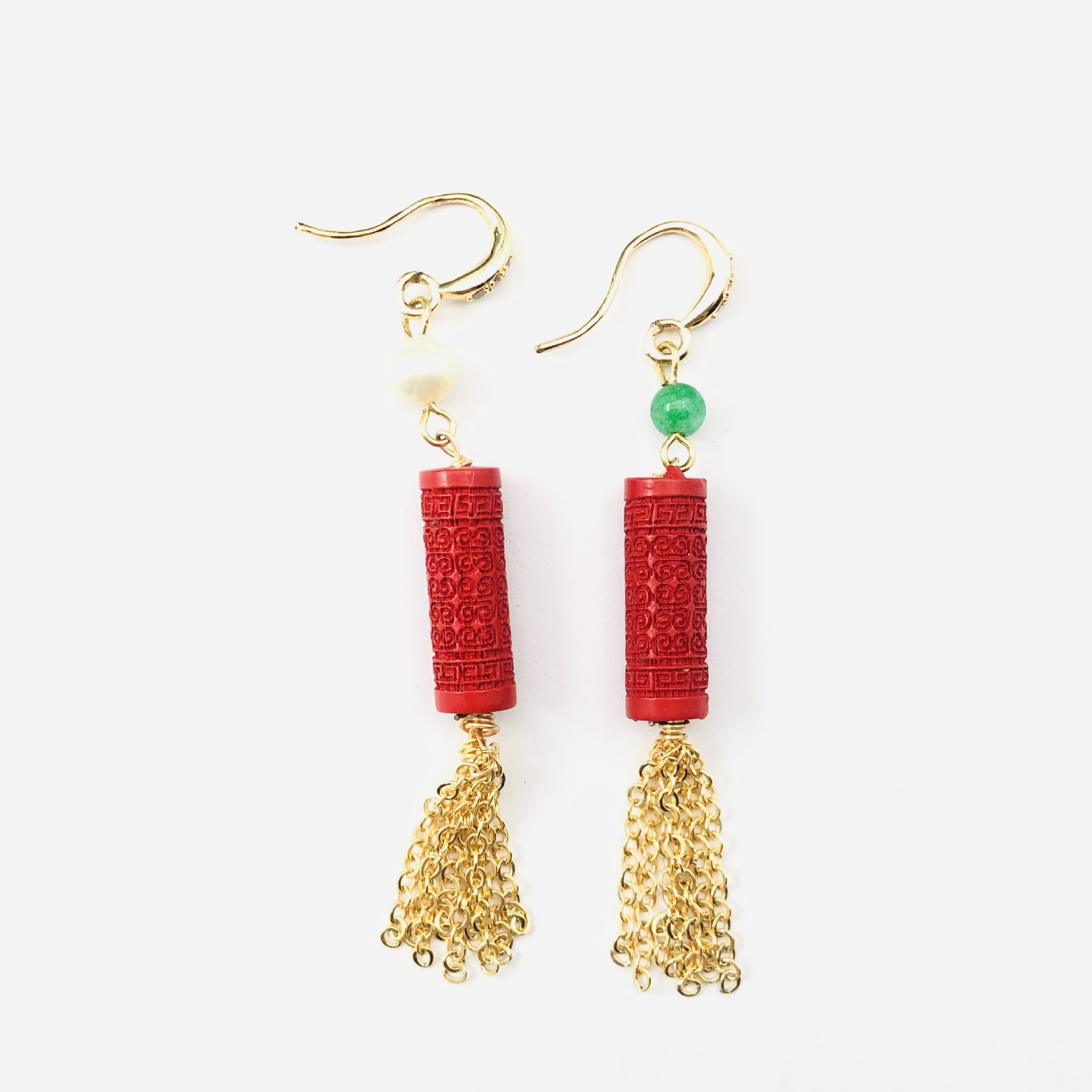 AB cinnabar fringed earrings o - đánh giá và giá Women'S Accessories Manufacturers
