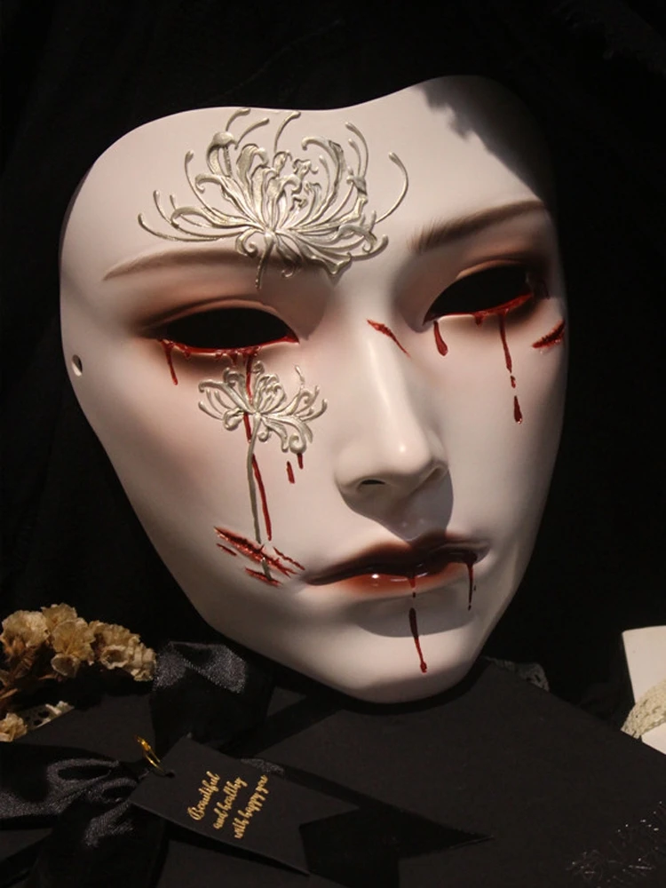 Mask Retro Hand Drawing Fashio - đánh giá và giá Women Accessories Drawing