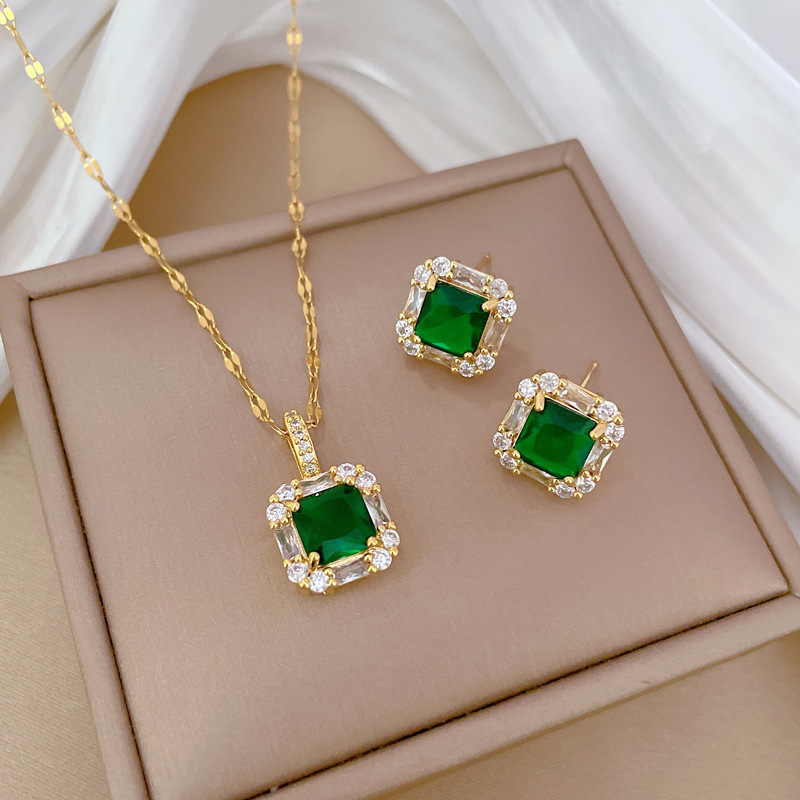 18K Gold Plated Stainless stee - đánh giá và giá Women Accessories Combo Gift