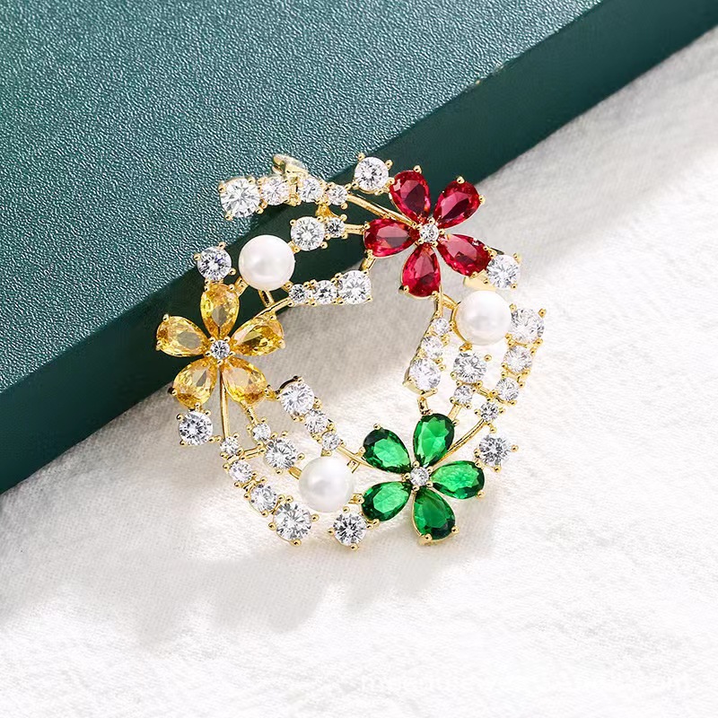 Popular zircon brooch design b - đánh giá và giá Women'S Accessories Manufacturers