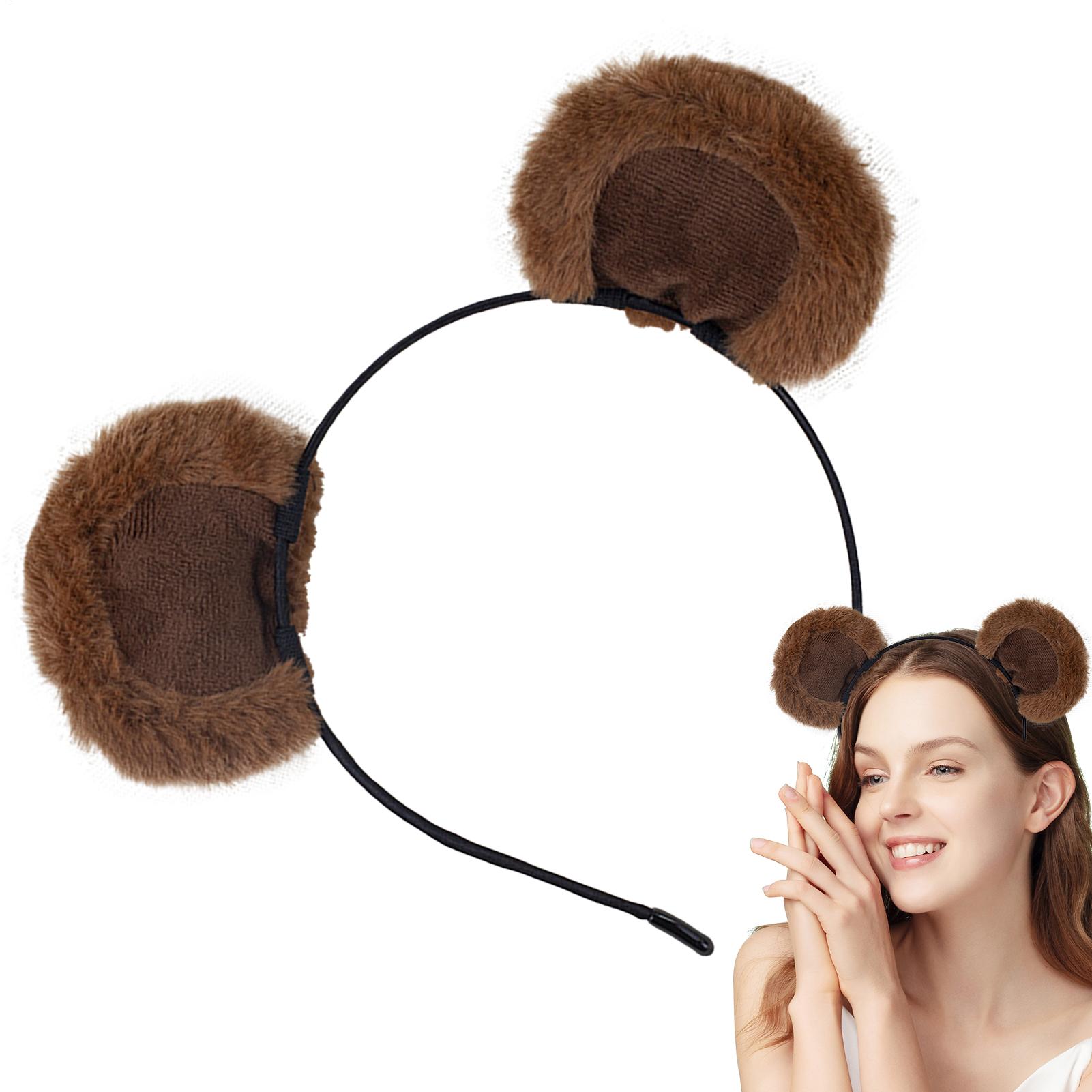 Cute Brown Ears Headband Adjus - đánh giá và giá Women Accessories Combo Gift