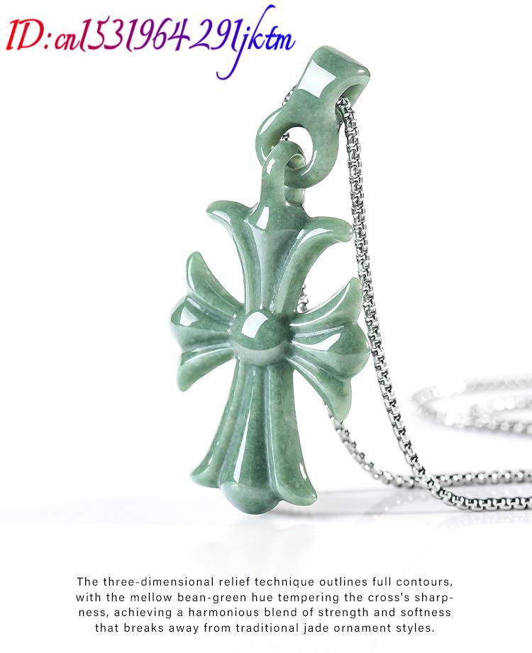 Natural Burmese Jadeite Cross  - đánh giá và giá Women'S Accessories Designer