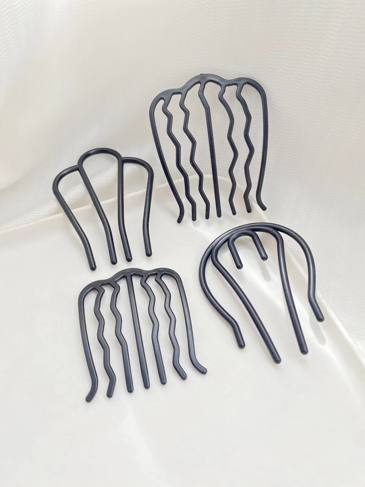 4pcs Black Hair Combs with Dif - đánh giá và giá Women'S Accessories Designer