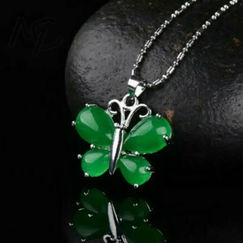 S925 Silver Green Jade Butterf - đánh giá và giá Women Accessories For Hand