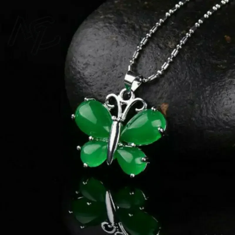 S925 Silver Green Jade Butterf - đánh giá và giá Women Accessories For Hand