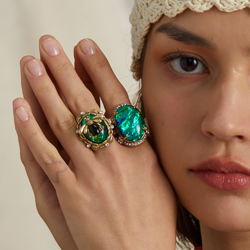 Vintage Opal Blue Gold Color B - đánh giá và giá Women'S Accessories Trends 2026