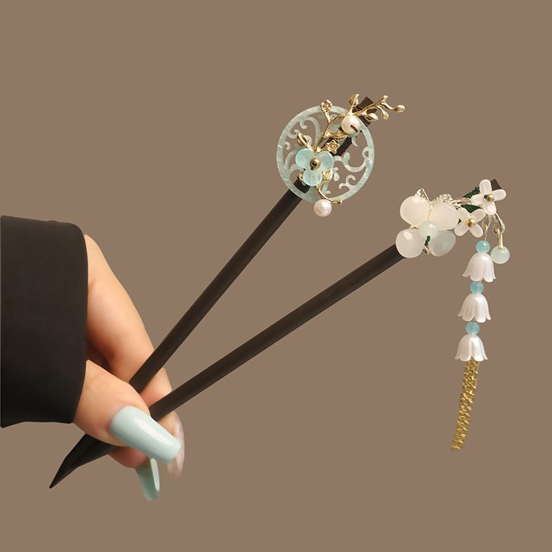 Flower Tassel Pearl Hair Stick - đánh giá và giá Women Accessories For Hand