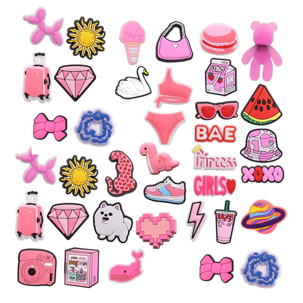 Pink Hat Bag Shoe Charms for C - đánh giá và giá Women'S Accessories For Crocs